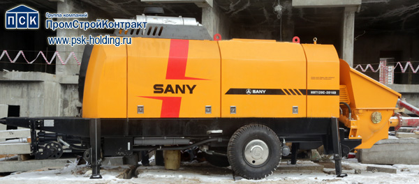 Бетононасос стационарный (буксирный) SANY HBT 120C - 2016 DIII
