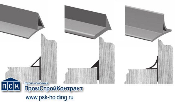 Угловая рейка (планка) с флажком Exte EL для опалубки колонн