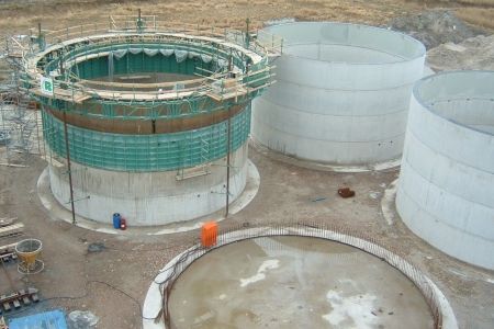 Опалубка гидравлическая самоподъемная для силосов и труб